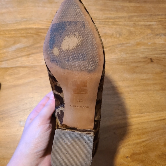 Cole Haan Leopard Booties - Picture 6 of 8